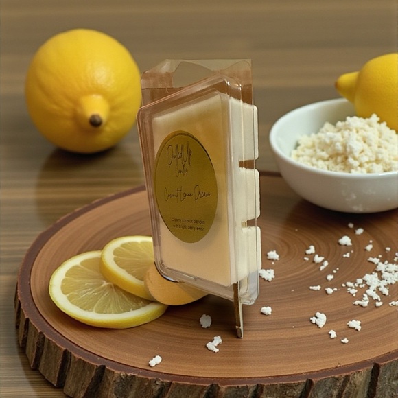 Coconut Lemon Dream Wax Melts | Handmade Soy Melts | Fresh Tropical Scent - Picture 2 of 2